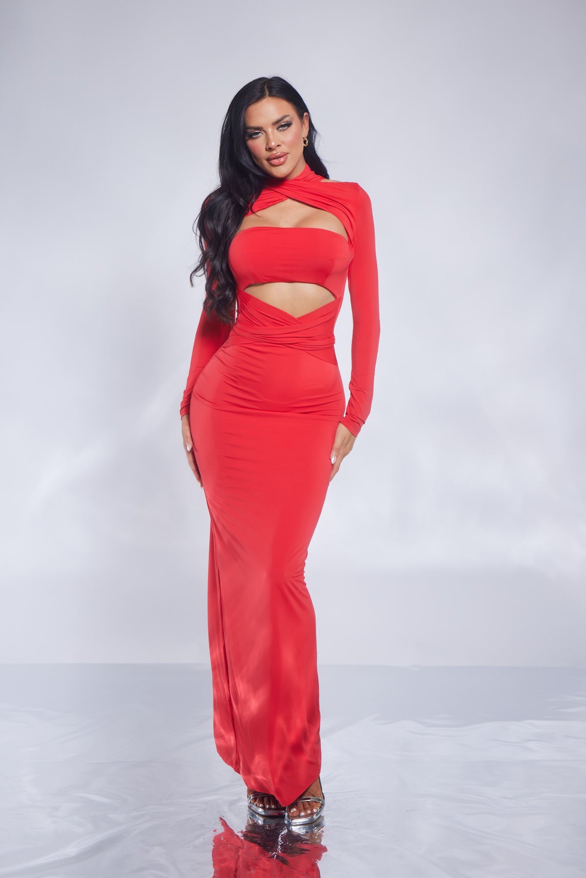bodycon cut out maxi dress Cutout Bodycon Maxi Dress – Ver Luisant