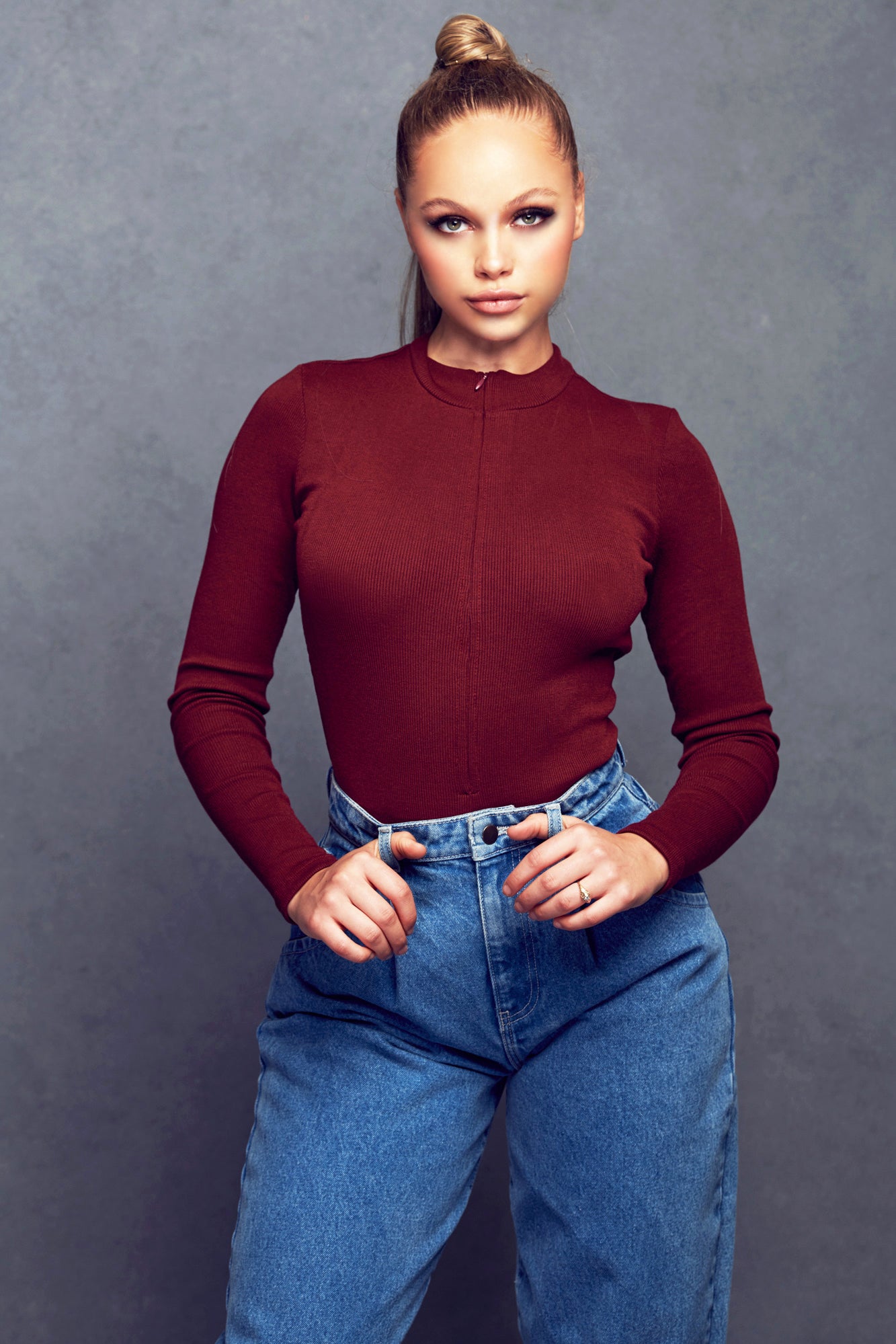 Ribbed Stretch Bodysuit