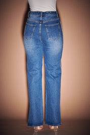 Rhinestone Straight Leg Denim