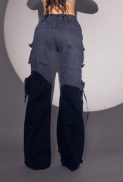 Denim Cargo Jeans