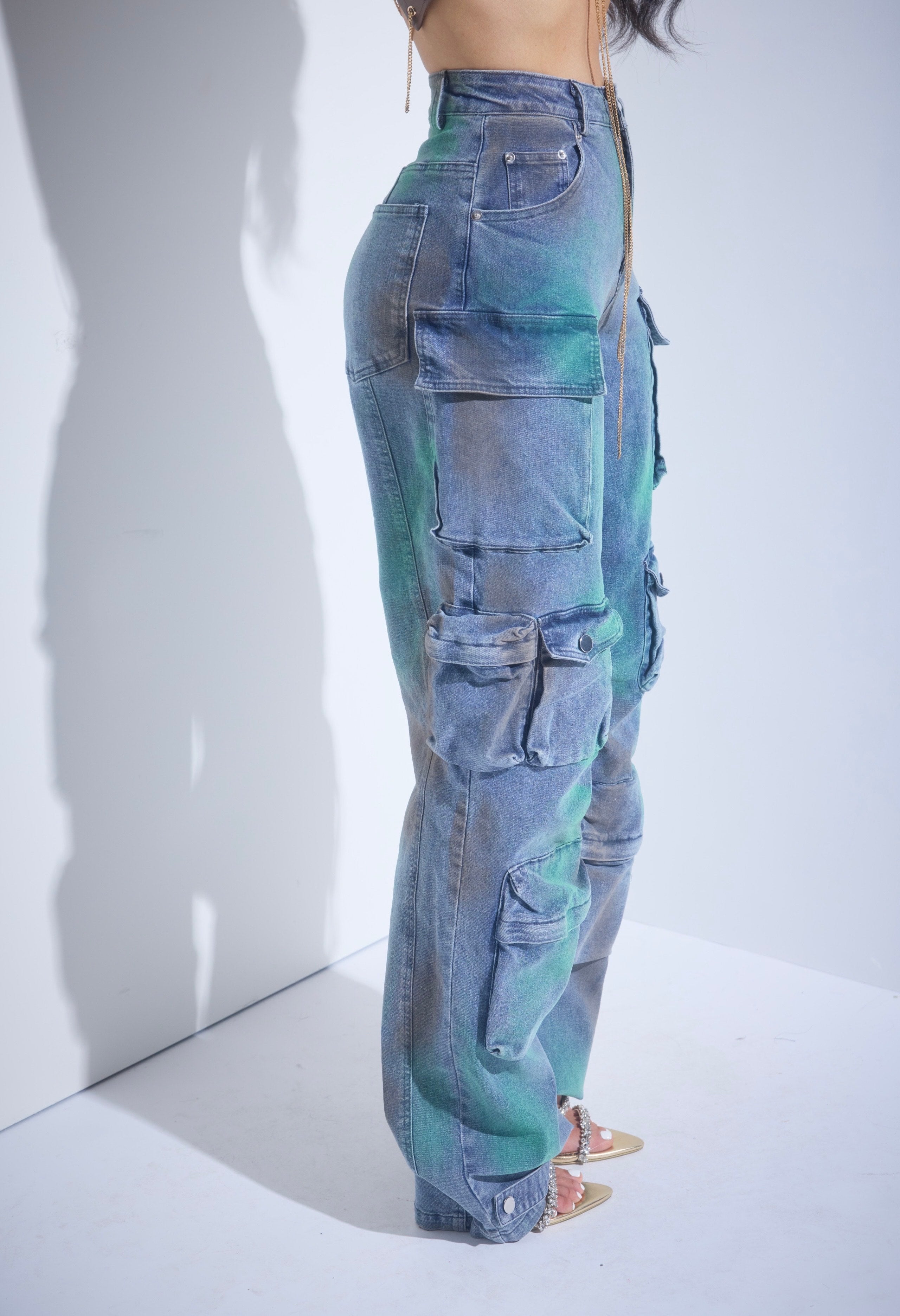 Denim Cargo Jeans – Ver Luisant