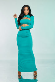 Cutout Bodycon Maxi Dress