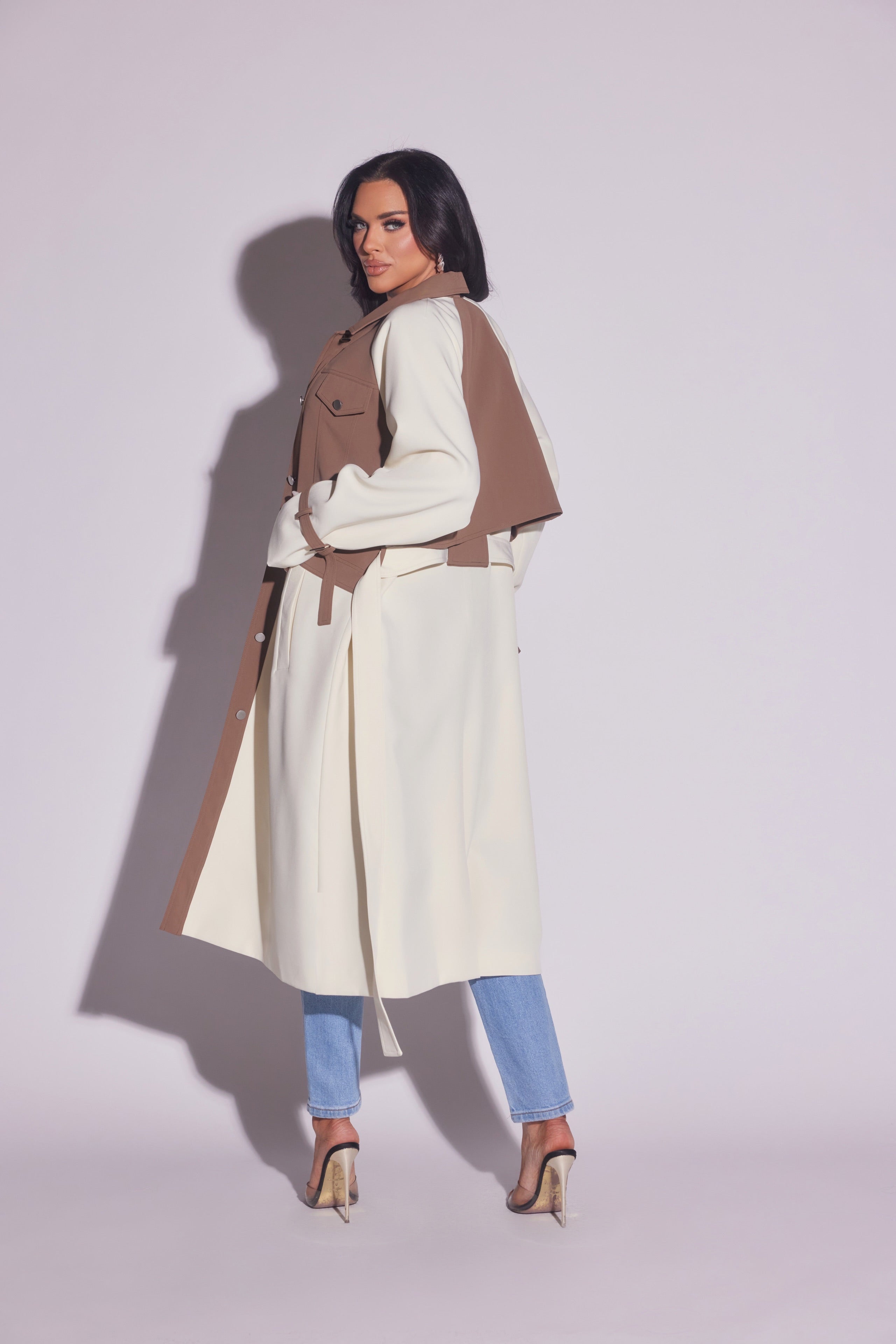 Two Tone Long Coat