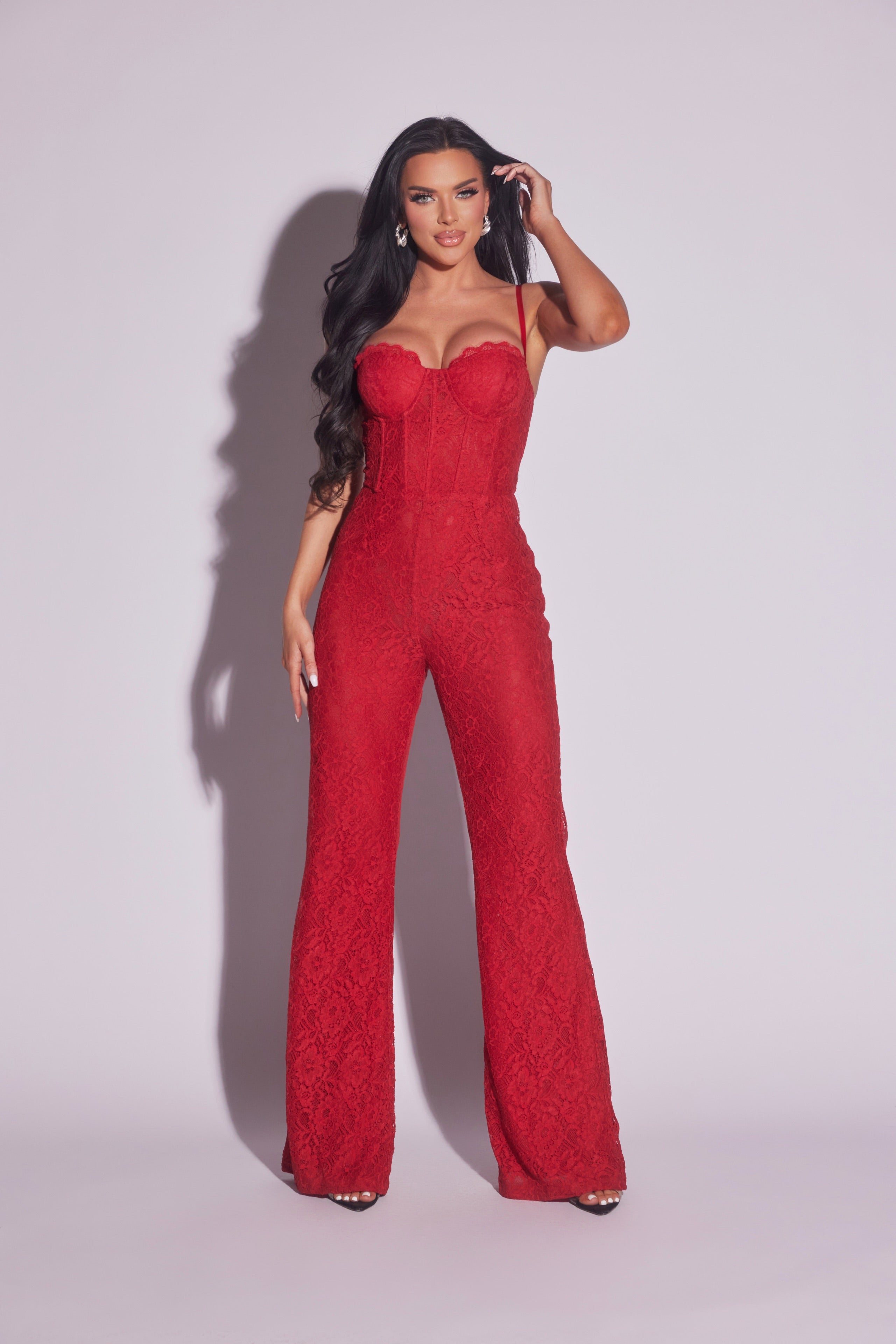 Lace Corset Jumpsuit