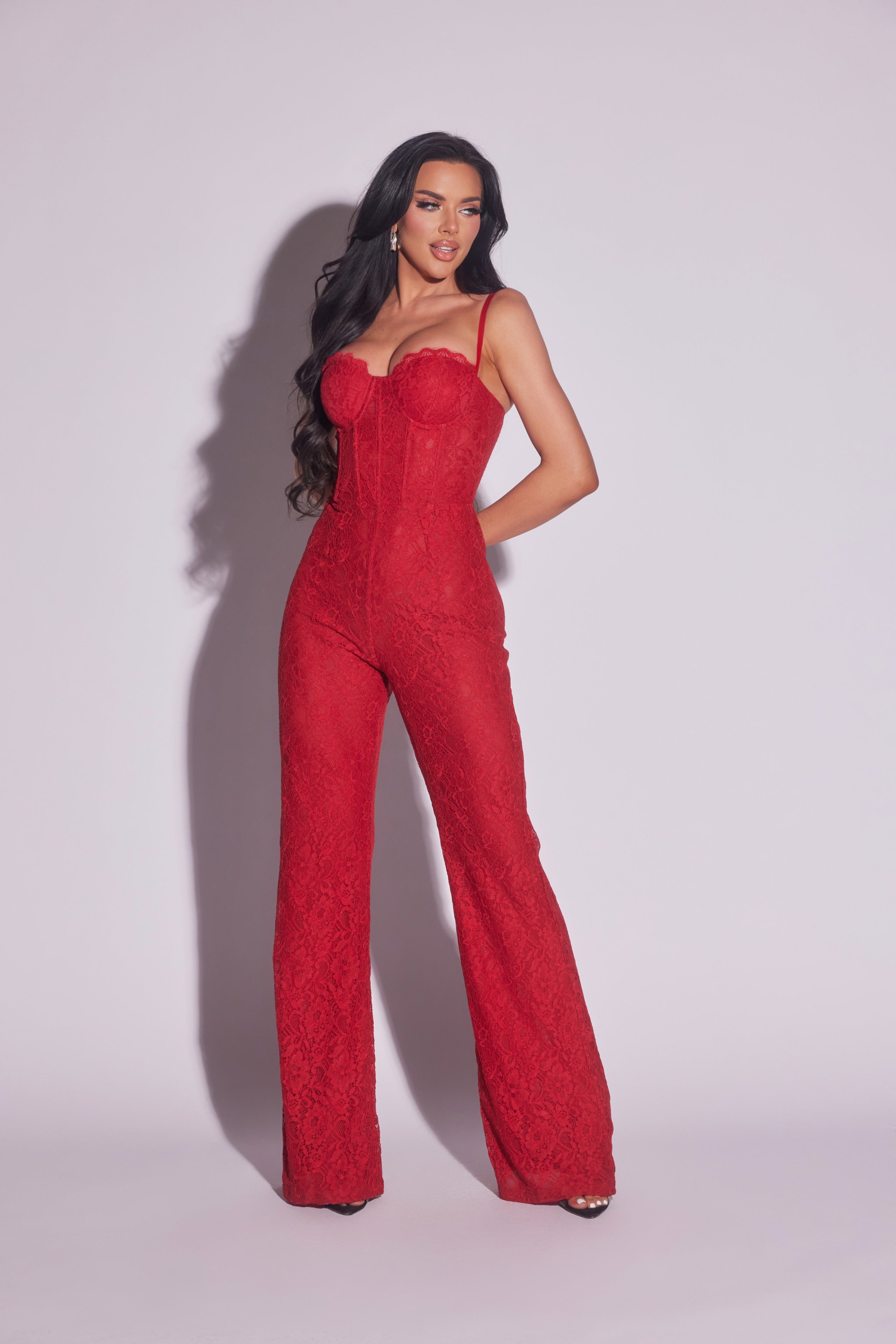 Lace Corset Jumpsuit