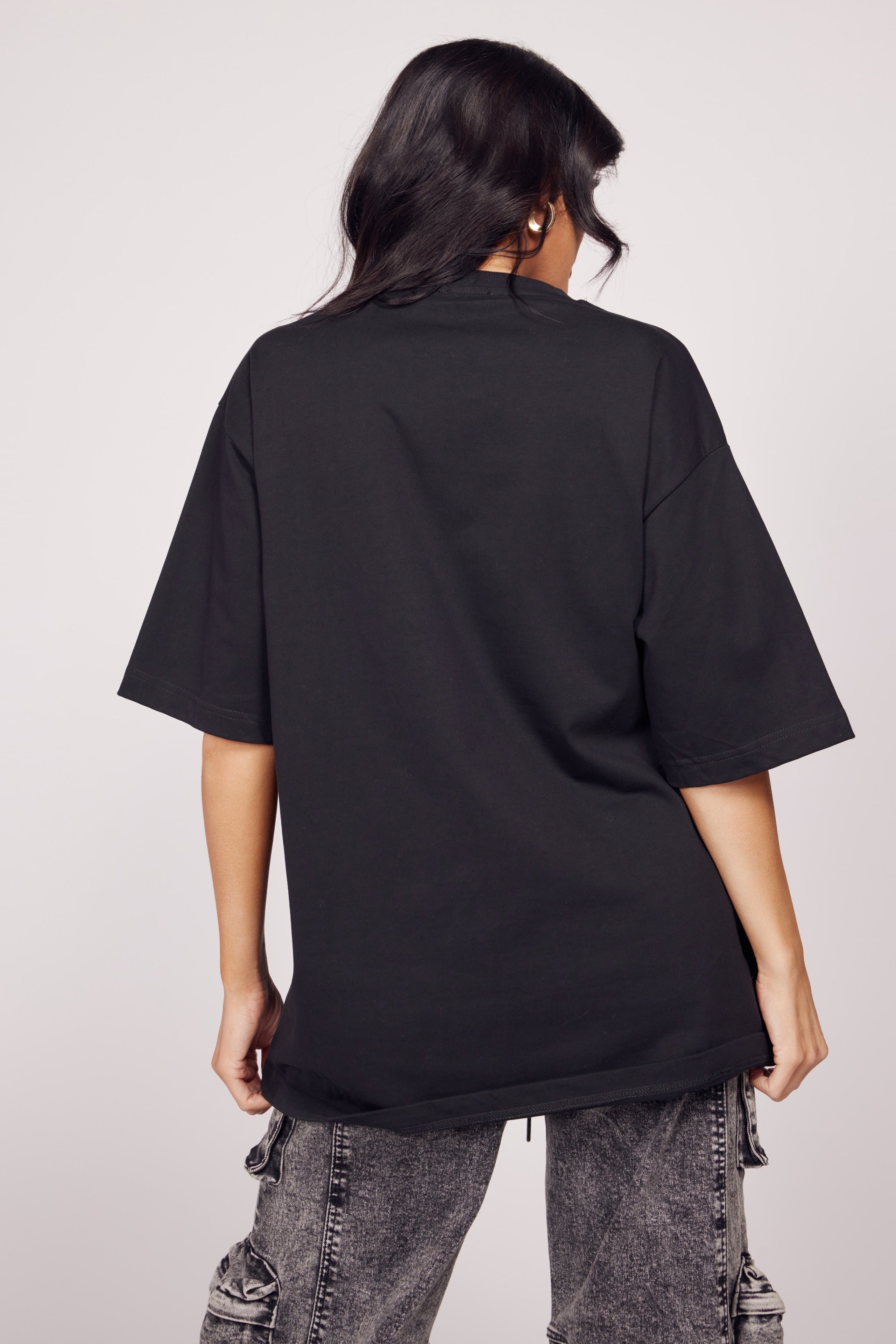 Oversized Rhinestone Wink T-shirt