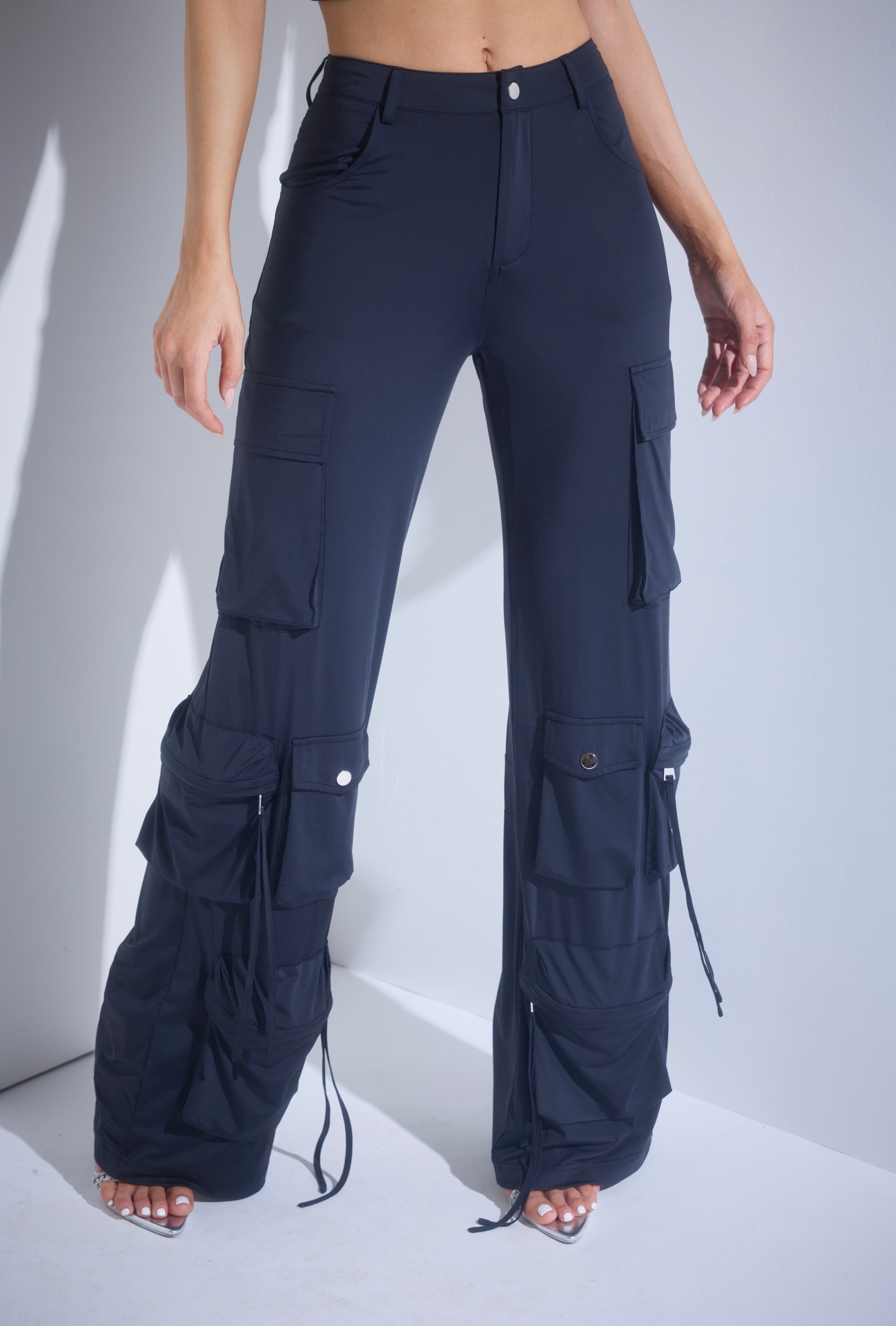 Soft High Waist Cargo Pants