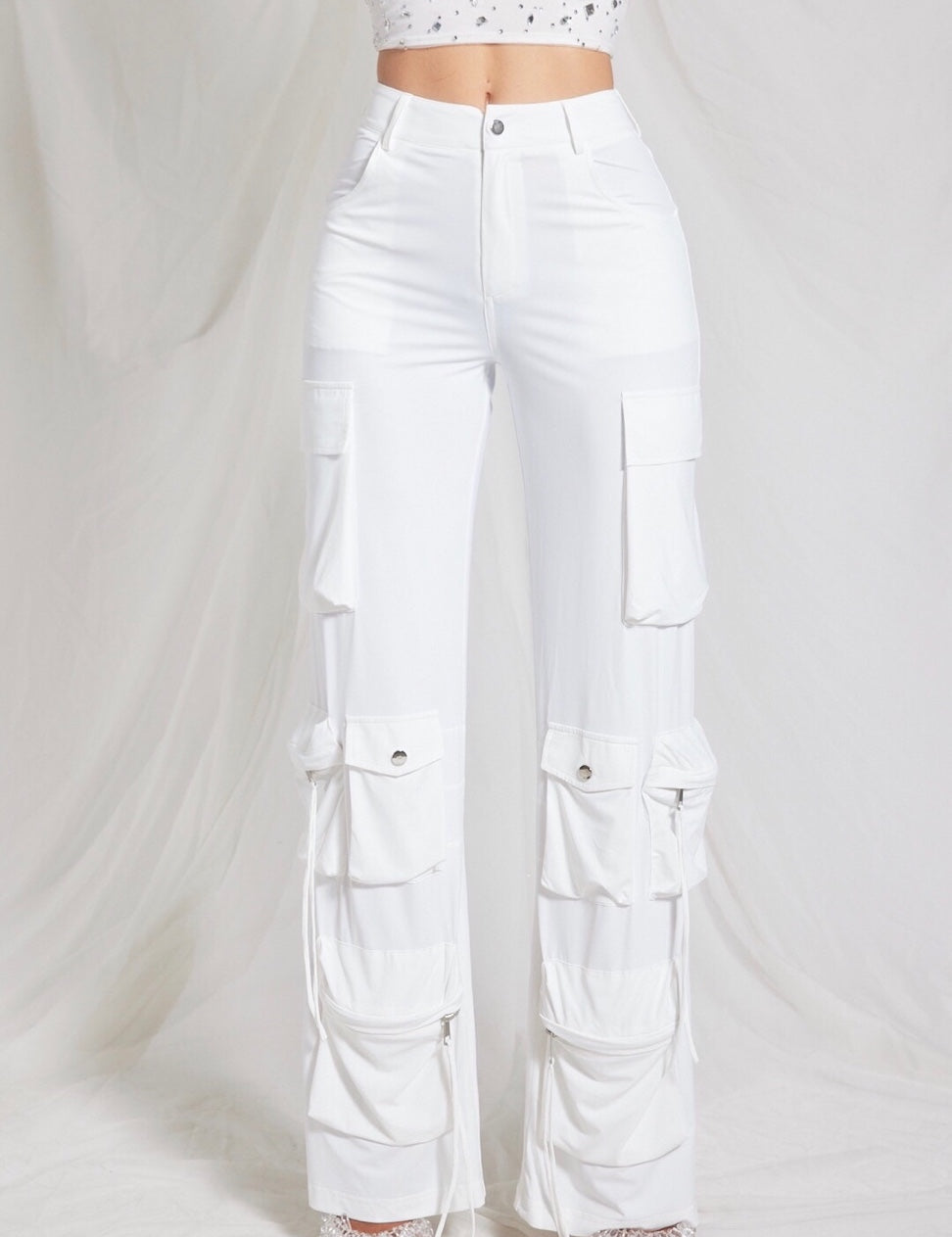 Soft High Waist Cargo Pants