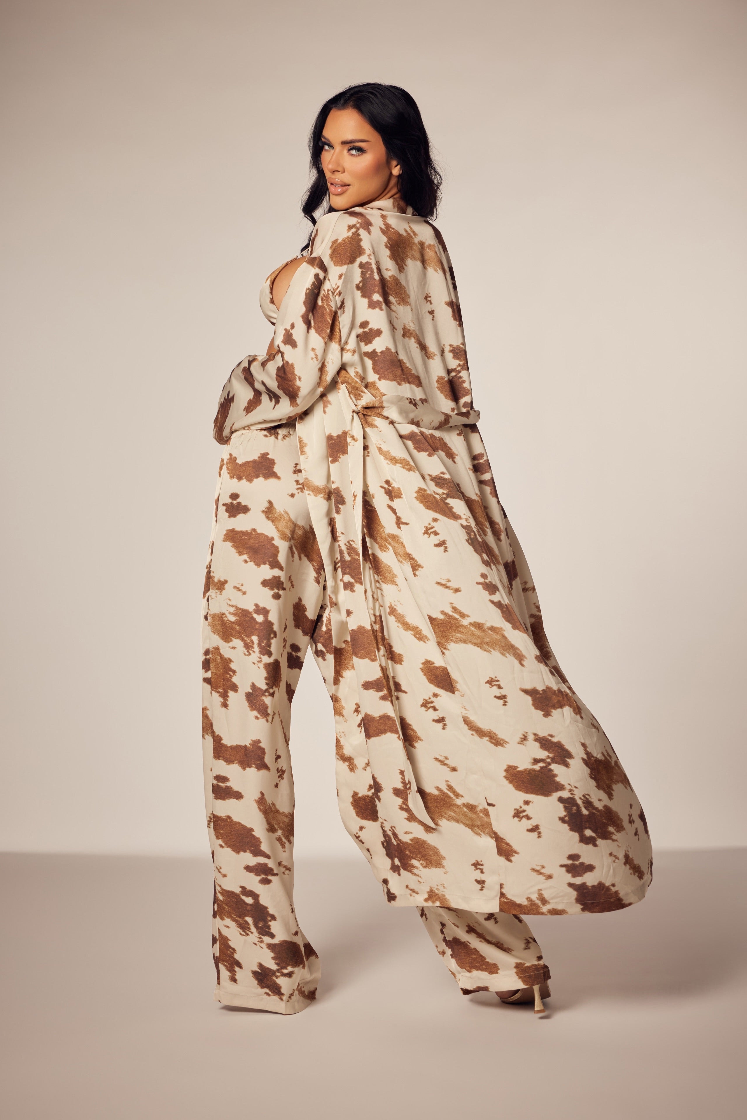 PREORDER Emma Luxe Satin 3 Pc Pant Set