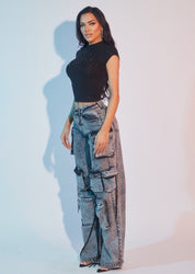 Wide Leg Cargo Jeans