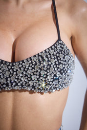 Rhinestone Crystal Bra Top